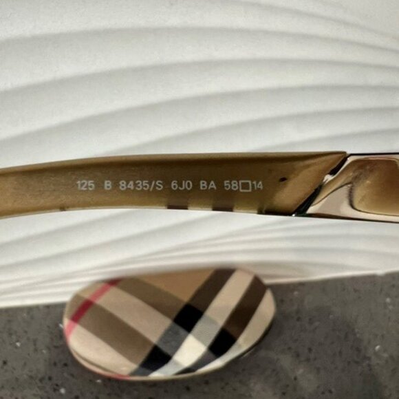 BURBERRY WOMENS NOVACHECK SUNGLASSES SAFILO 125 8435/S - Picture 7 of 12